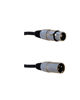 Picture of Audio2000'S ADC203MX2 1 ft XLF Female to XLR Male Microphone Cable (2-Pack)