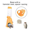 Picture of Guardians Hamster Water Bottle,Little Pet Automatic Drinking Bottle with Food Container Base Hut Hanging Water Feeding Bottles Auto Dispenser for Small Animals(125ml,Yellow)