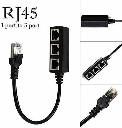 Getuscart Rj45 Ethernet Splitter Cable Glaida Rj45 Y Splitter Adapter 1 To 3 Port Ethernet 4544