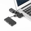 Picture of LIXINTIAN USB 2.0 HUB, [90°/180° Degree Rotatable] Mini USB 2.0 Hub 4 Port USB Hub for Notebook, USB Flash Drives, Mobile HDD, Laptop, PC - Black