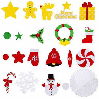 Picture of Aneco 500 Pieces Foam Christmas Stickers Self-Adhesive Christmas Style Stickers DIY Craft Stickers for Christmas Party Decoration