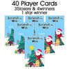 Picture of Christmas Scratch Off Cards (40 Pack) Christmas Party Game for Holiday Events - Groups, Kids and Adult - Festive Raffle Tickets for Prize Drawings - Christmas Gift Choice Christmas Star