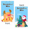 Picture of Christmas Scratch Off Cards (40 Pack) Christmas Party Game for Holiday Events - Groups, Kids and Adult - Festive Raffle Tickets for Prize Drawings - Christmas Gift Choice Christmas Star