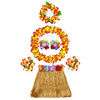 Picture of 30cm Hawaiian Grass Skirt Performance Costume Set for Girls