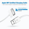 Picture of Apple Certified 30 Pin USB Charging Cable, UPoweradd 4.0ft USB Sync Charging Cord iPhone Compatible for 4 4s 3G 3GS iPad 1 2 3 iPod Touch Nano White (2 PCS)