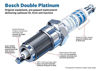 Picture of BOSCH-8121 Double Platinum Spark Plug - Up to 3X Longer Life for Nissan: 2005-19 Frontier, 2007-19 Sentra, 2012-19 Versa/Versa Note; and SUZUKI: 2009-12 Equator Vehicles (Pack of 4)