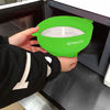 Picture of Collapsible Silicone Microwave Hot Air Popcorn Popper Bowl With Lid and Handles - Green