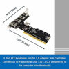 Picture of GODSHARK Internal USB 2.0 PCI Card, 5 Port (4 External & 1 Internal) PCI Expansion to USB 2 Adapter Hub Controller, High Speed 480Mbps for Desktop