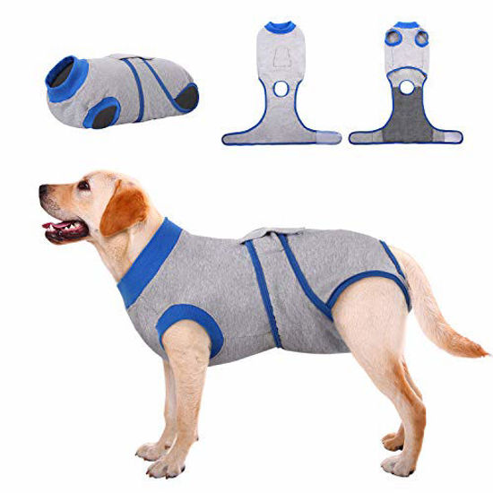 Kuoser Recovery Suit for Dogs Cats After Surgery, Professional Pet Recovery  Shirt Dog Abdominal Wounds Bandages, Substitute E-Collar & Cone,Prevent  Licking Dog Onesies Pet Surgery Recovery Suit 