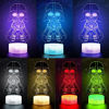 Picture of 3D Illusion Night Light for Kids, LED Desk Lamp 3 Pattern & 16 Color Change Decor Nightlight, Baby Yoda/Darth Vader/Stormtrooper Toys As Best Gifts for Kids and Star Wars Fans