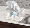 Picture of SimpleHouseware 2-Tier Dish Rack with Drainboard, White