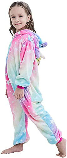 Picture of kids Unicorn Onesie Animal One Piece Pajamas Halloween Costumes (Galaxy, 8-10 years)