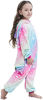 Picture of kids Unicorn Onesie Animal One Piece Pajamas Halloween Costumes (Galaxy, 8-10 years)