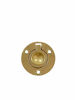 Picture of QCAA Solid Brass Flush Ring Pull Round, 1-1/2", Polished Brass, 4 Pack