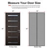 Picture of MAGZO Screen Door Magnets Fit Door Size 34 x 82, Durable Fiberglass Door Mesh with Full Frame Hook&Loop for Back Door-Black