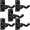 Picture of Guitar Wall Hanger Mount 5 Pack Guitar Hangers for Wall Black Guitar Hook Holder for Acoustic Electric Bass Guitar and More