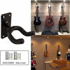 Picture of Guitar Wall Hanger Mount 5 Pack Guitar Hangers for Wall Black Guitar Hook Holder for Acoustic Electric Bass Guitar and More