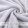 Picture of Soft Blanket Travel Size Fleece Warm Fuzzy Throw Blankets for The Bed Sofa Lightweight 350GSM HOZY Grey 50" 61"