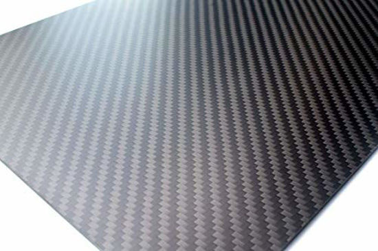 Picture of cncarbonfiber 0.5mm 200x300mm 100% Carbon Fiber Sheet Laminate Plate Panel 3K Twill Matte Finish