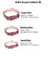 Picture of Soft Touch Collars Padded Leather Dog Collar, Size Small, Raspberry Pink with Light Pink Padding, Great for Female Puppies and Dogs, 16" Inches Long x 5/8" Inch Wide, Neck Size Fits 11" to 13.5