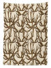 Picture of Ambesonne Antlers Tablecloth, Deer Antlers on Dotted Background Polkadot Vintage Horn Collecting Winter, Dining Room Kitchen Rectangular Table Cover, 52" X 70", Brown Umber