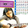 Picture of Guitar Chord Poster (24"x30"), Educational Reference Guide for Beginners, 56 Color Coded Chords, printed on non-tearing vinyl paper, Made in USA (Tube shipping)