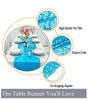 Picture of Turquoise Bridal Shower Decorations 5Pcs Aqua 12''x72'' Sequin Table Runners Aqua Blue Party Supplies -723S