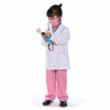 Picture of Leadtex- Pretend-Play Doctor Costume for Kids,Dress up Role Play Doctor Clothing with top,Pants,mask,Coat and stethoscopes.(Pink,5-6)