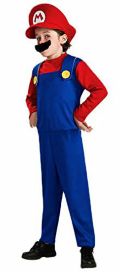 Picture of Vowdicua Brothers Halloween Cosplay Costume Super Costume for Kids Red Small