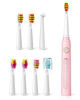 Picture of Electric Toothbrush for Adults Rechargeable Whitening Ultrasonic Toothbrush with 8 Duponts Brush Heads 5 Modes 40000 VPM Timer Waterproof, 4H Charge for 30 Days , Wepklin Pink