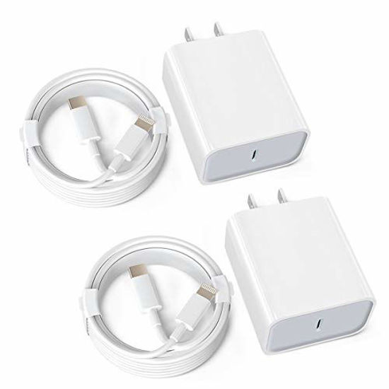 Getuscart 2 Pack Iphone 12 Fast Charger With Cable 20w Usb C Power Delivery Wall Charger Plug 2962