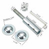 Picture of Shaft Arbor Extension 1/2" and 5/8"/ Motor Arbor Threaded Shaft Adapter Longer Version for Buffing Grinding Wheels / For Bench Grinder - 2 Pack