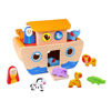 Picture of TOOKYLAND Noah's Ark Toy for Kids Wooden Ark Playset, Animal Shape Sorter Wooden Toys, Bible Story Toys Gift for Girls and Boys