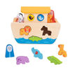 Picture of TOOKYLAND Noah's Ark Toy for Kids Wooden Ark Playset, Animal Shape Sorter Wooden Toys, Bible Story Toys Gift for Girls and Boys