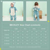 Picture of MICHLEY Unisex Baby Boy Girl Hooded Romper Winter Animal Cosplay Jumpsuit Pajamas, Blue, 13-18months, Size 90