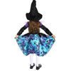 Picture of Lingway Toys Girls Halloween Witch Costume with Hat,Large Irregular Hem Circle Blue Witch Fancy Dress 3-4years