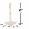 Picture of Dimaka 29" Height Tall Cat Scratching Post, Claw Scratcher with Sisal Rope and Covered with Soft Smooth Plush, Vertical Scratch [Full Strectch] for Standard Size Cats. (Beige)