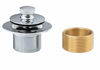 Picture of Artiwell Lift & Turn Tub Trim Set with Two-Hole Overflow Faceplate, All Brass Bathtub Conversion Kit Assembly with 2-Hole Overflow Face Plate and Universal Fine/Coarse Thread (CHROME PLATED)