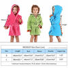 Picture of MICHLEY Girls Boys Robe Cotton Towel Kids Animal Dinosaur Style Hooded Bathrobe, Blue, Large / 3-5 Years