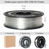 Picture of Geeetech PLA 3D Printer Filament, 1kg Spool (2.2lbs), 1.75mm Dimensional Accuracy +/- 0.03mm, Transparent/Clear