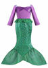 Picture of ALIZIWAY Little Girl Mermaid Princess Dresses Ariel Costume for Grils Birthday Party Halloween Cosplay Costumes (6-8 Years) Y058XL