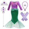 Picture of Little Mermaid Costume Ariel Dress for Toddler Grils Birthday Party Size 6-7 (K34,130CM)