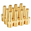 Picture of SUNGATOR 12-Pack Hose Barb Fittings, 3/8" Barb x 3/8" NPT Male Pipe Brass Fittings, Hose Adapter