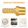 Picture of SUNGATOR 12-Pack Hose Barb Fittings, 3/8" Barb x 3/8" NPT Male Pipe Brass Fittings, Hose Adapter