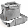 Picture of FOSOTO Camera Bag Case with Waterproof Rain Cover Compatible for Nikon D3500 D5600 D7500 D610 Canon EOS 4000D 2000D SL3 T7 M50 M6 SX530 Fujifilm X-T20,Grey