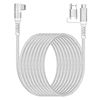 Picture of Compatible for Oculus Quest 2 Link Cable 16FT USB 3.0 Type C to C, Kuject Nylon Braided Long PC Connect Power Data Extension Charging Cord Sliver, Virtual Reality Gaming Accessories for Oculus Quest