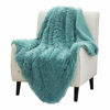 Picture of Bedsure Faux Fur Throw Blanket Teal Green - Fuzzy Fluffy Super Soft Furry Plush Decorative Comfy Shag Thick Sherpa Shaggy Throws and Blankets for Sofa, Couch, Bed, 50x60 inches