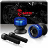 Picture of MZS 8MM Swingarm Spools Sliders Stand Universal M8 Blue Compatible with CBR 600 F2 F3 F4 F4i CBR600RR CBR1000RR GSXR600 GSXR750 GSXR1000 GSXS750 SV650 ZX6R ZX10R Z650 Z900 Z1000 Ninja 400 Daytona