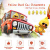 Picture of wonuu Cute Yellow Duck Toy Car Ornaments Cool Duck Car Dashboard Decorations Shaking Head Doll (Wave Left&Standing)