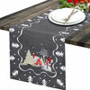 Picture of Simhomsen Large Embroidered Snowman Table Runner for Christmas Holidays Decorations, Dark Gray (13 × 107 Inch)